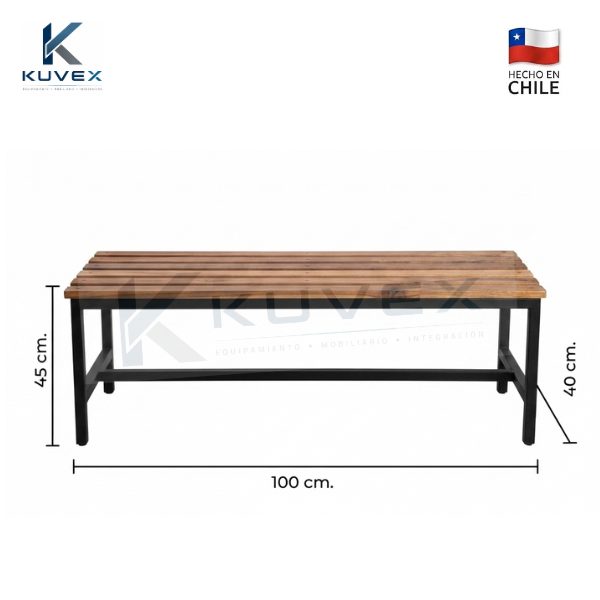 Banca de Camarín 100 cm - Línea Air